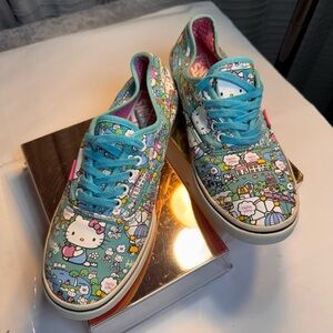 Hello Kitty Kids Sneakers - Teal and Pink
